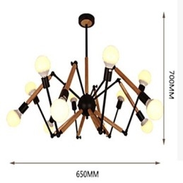 Lámpara de araña estilo mini moderna contemporánea de metal