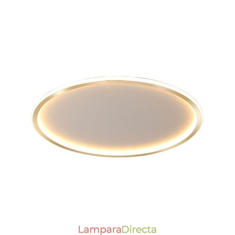 Lámpara de techo circular minimalista empotrada
