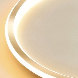 Lámpara de techo circular minimalista empotrada