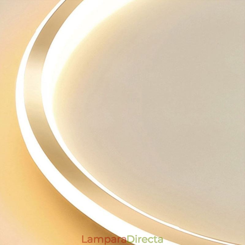 Lámpara de techo circular minimalista empotrada