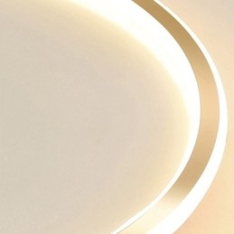 Lámpara de techo circular minimalista empotrada