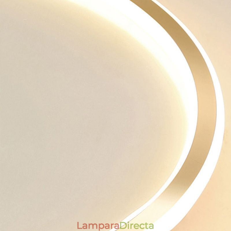 Lámpara de techo circular minimalista empotrada