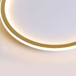 Lámpara de techo circular minimalista empotrada