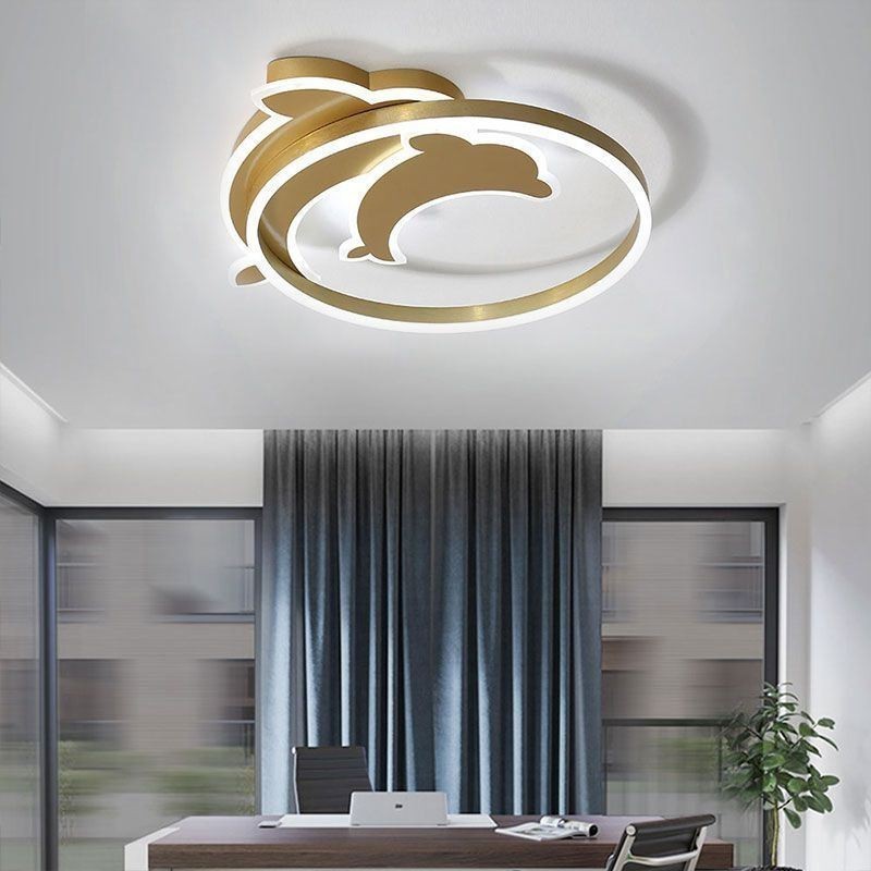 Lámpara de techo empotrada Gold Dolphin