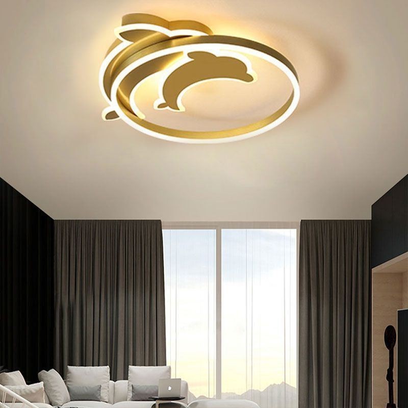 Lámpara de techo empotrada Gold Dolphin