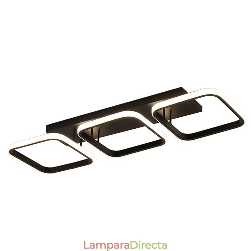 Lámpara de techo empotrada minimalista moderna con marco cuadrado de acrílico