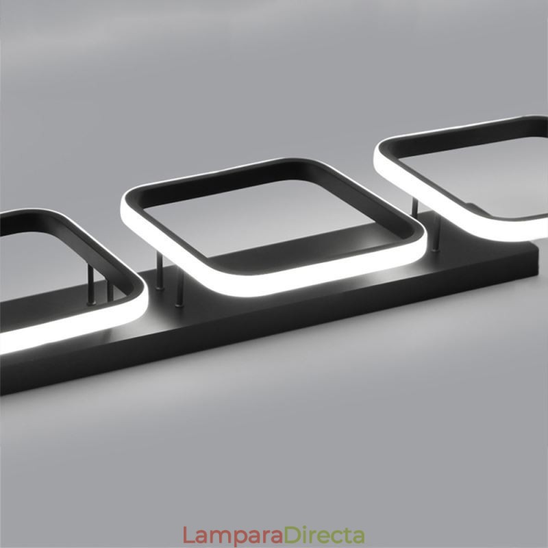 Lámpara de techo empotrada minimalista moderna con marco cuadrado de acrílico