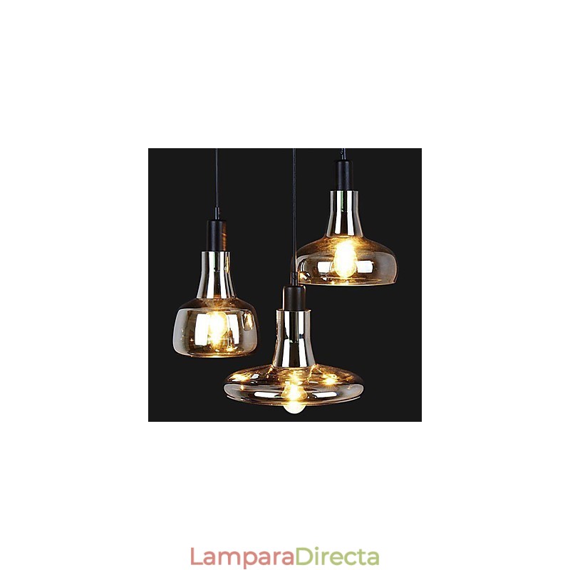 Lámpara de sombra original de estilo europeo de 3 luces