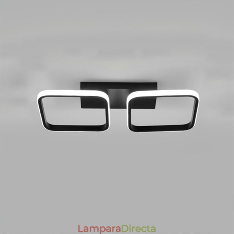 Lámpara de techo empotrada minimalista moderna con marco cuadrado de acrílico