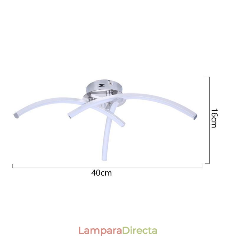 Lámpara de techo de acrílico con forma de cruz y arco, sencilla y empotrada