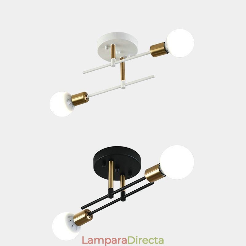 Lámpara de techo empotrada con diseño de frijoles mágicos simples y cruzados