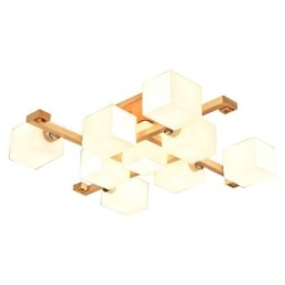 Lámpara de techo nórdica empotrada, creativa, cálida, de madera maciza.