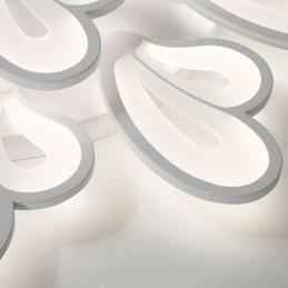 Lámpara de techo moderna y sencilla de acrílico con forma de pétalo