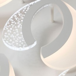 Lámpara de techo moderna y sencilla de acrílico con forma de corazón