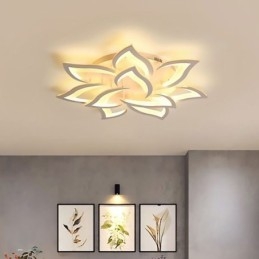 Lámpara de techo moderna y sencilla de acrílico con forma de girasol
