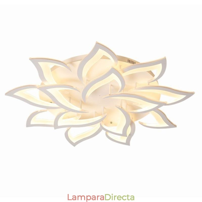 Lámpara de techo moderna y sencilla de acrílico con forma de girasol