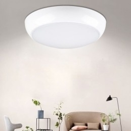 Lámpara de techo redonda empotrada creativa, iluminación para el hogar.