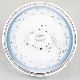 Lámpara de techo redonda empotrada creativa, iluminación para el hogar.