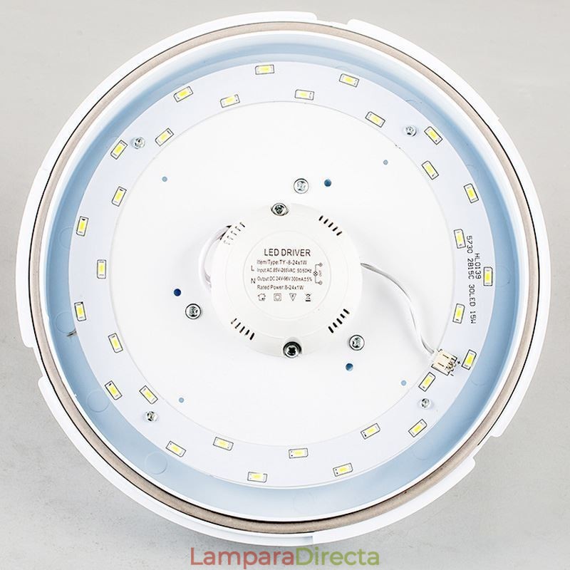 Lámpara de techo redonda empotrada creativa, iluminación para el hogar.