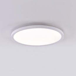 Lámpara de techo redonda nórdica empotrada superfina de aluminio, iluminación redonda
