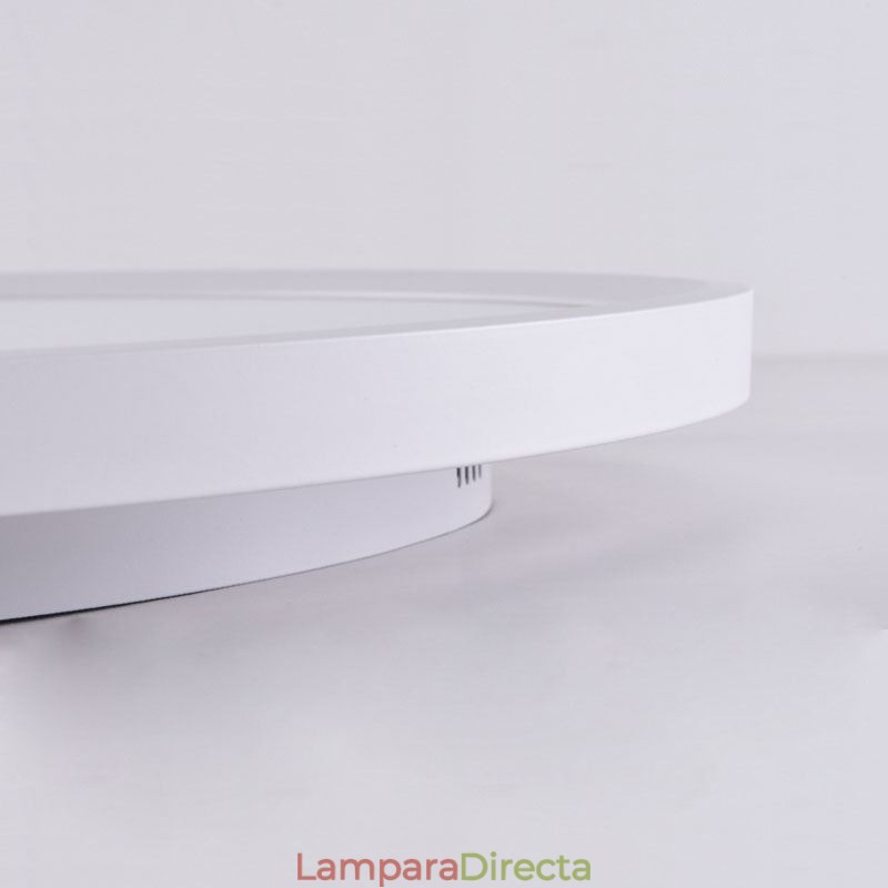 Lámpara de techo redonda nórdica empotrada superfina de aluminio, iluminación redonda