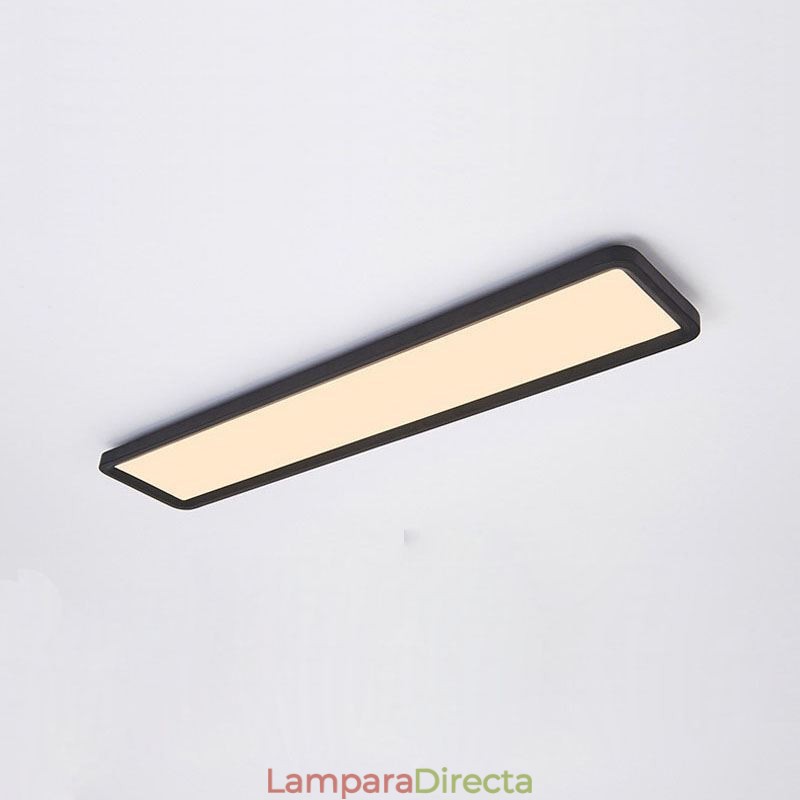 Lámpara de techo nórdica rectangular superfina con montaje empotrado, iluminación para el hogar