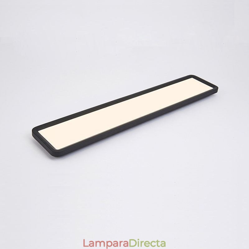 Lámpara de techo nórdica rectangular superfina con montaje empotrado, iluminación para el hogar