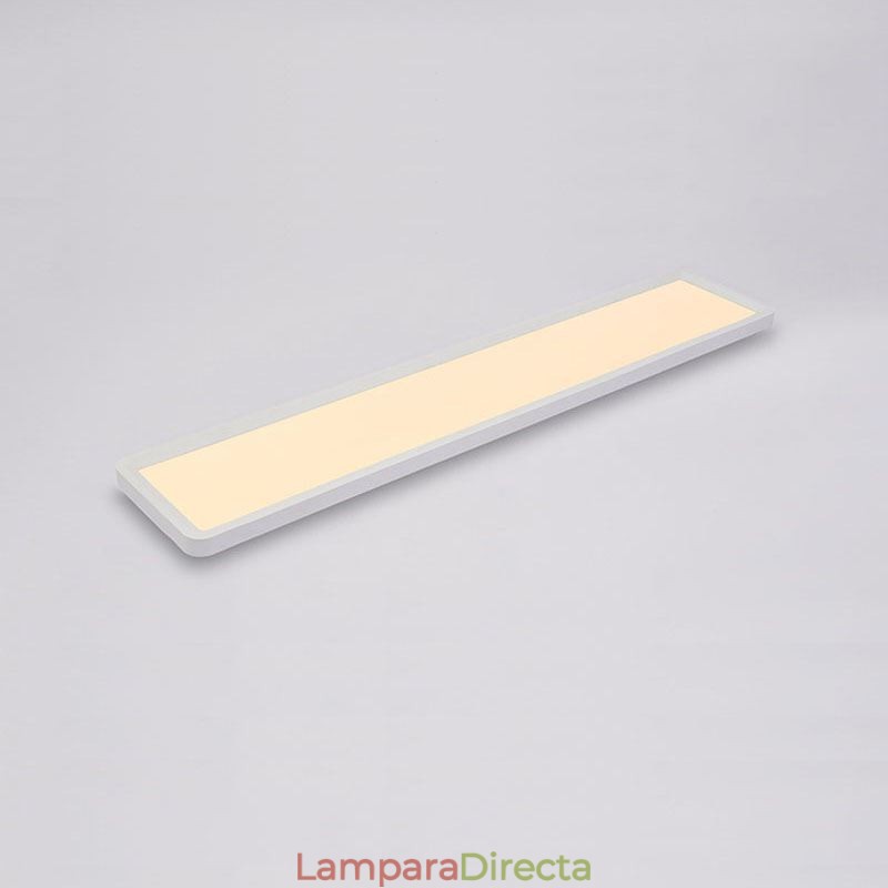Lámpara de techo nórdica rectangular superfina con montaje empotrado, iluminación para el hogar