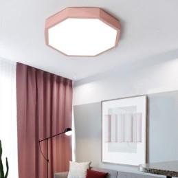 Lámpara de techo ultrafina con diseño hexagonal especial y montaje empotrado moderno