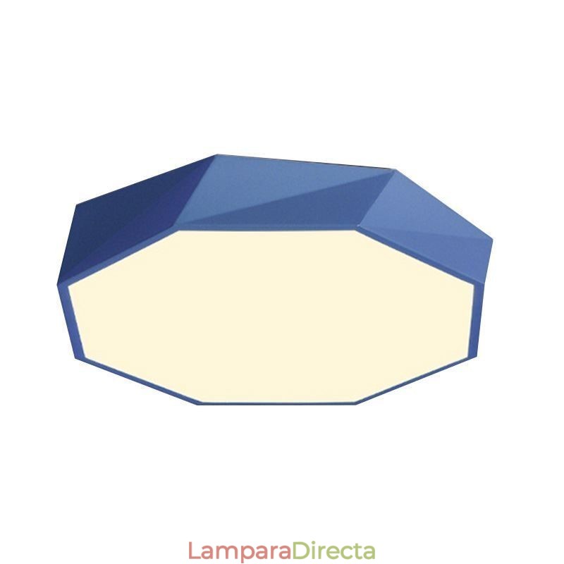 Lámpara de techo ultrafina con diseño octogonal especial y montaje empotrado moderno