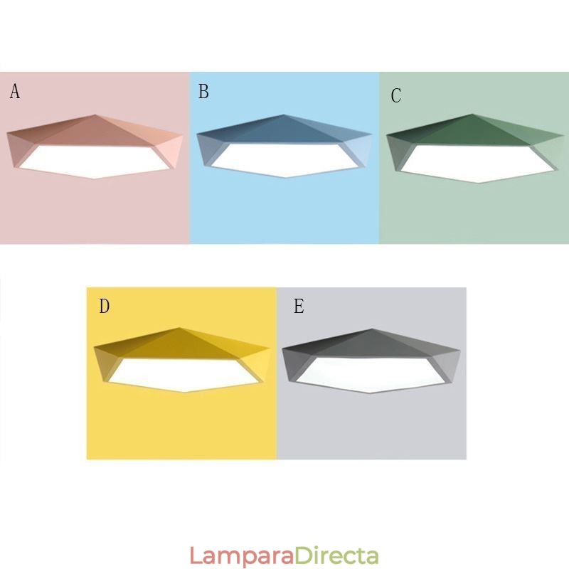 Lámpara de techo empotrada moderna con diseño de diamante, ultrafina, para el hogar