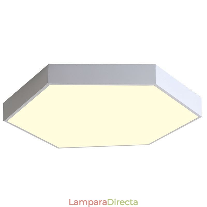 Lámpara de techo empotrada hexagonal sencilla y contemporánea