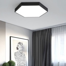 Lámpara de techo empotrada hexagonal sencilla y contemporánea