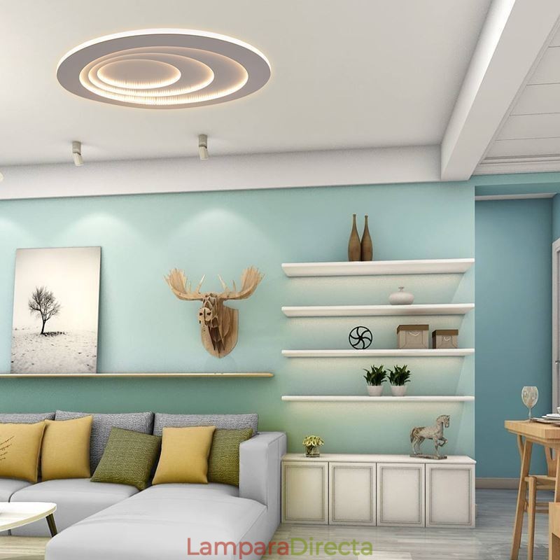 Lámpara de techo moderna empotrada con forma de gota de agua para terraza, iluminación lateral