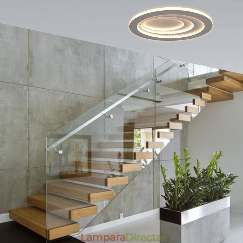 Lámpara de techo moderna empotrada con forma de gota de agua para terraza, iluminación lateral
