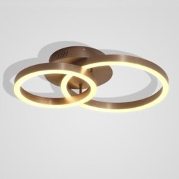 Lámpara de techo moderna, sencilla y creativa con montaje empotrado, iluminación cálida.