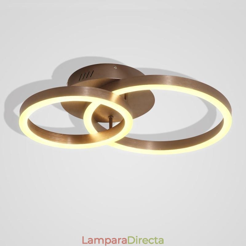 Lámpara de techo moderna, sencilla y creativa con montaje empotrado, iluminación cálida.
