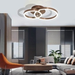 Lámpara de techo moderna, sencilla y creativa con montaje empotrado, iluminación cálida.