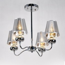 Lámpara colgante de metal galvanizado de estilo mini contemporáneo imumModern, lámpara empotrada para comedor