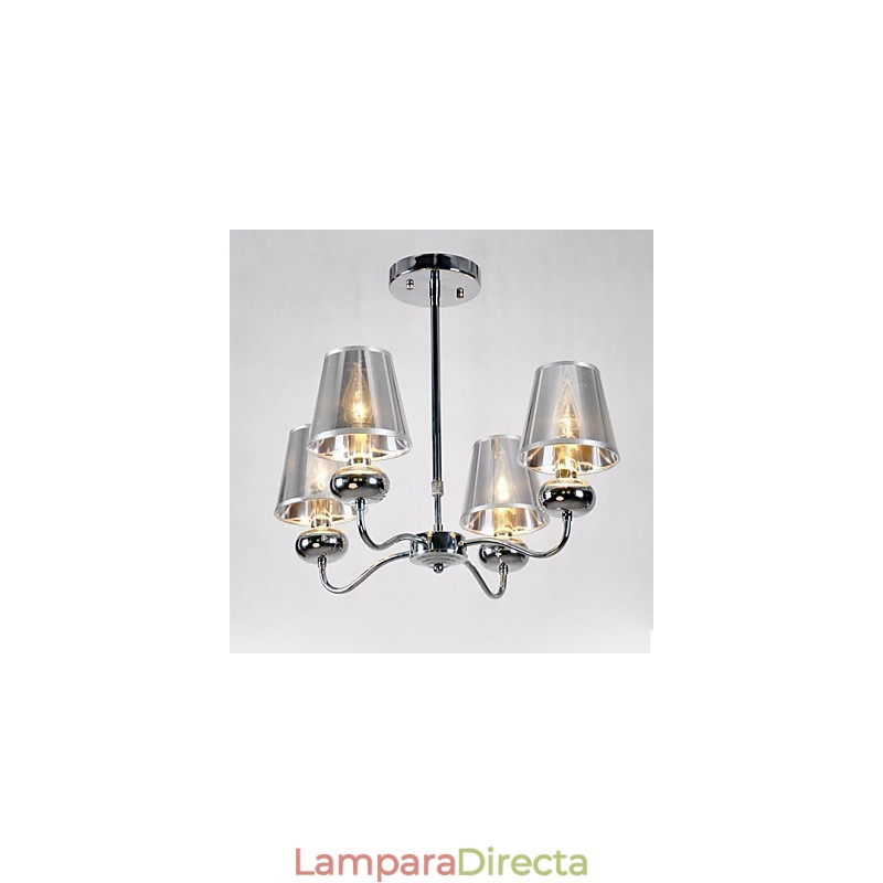 Lámpara colgante de metal galvanizado de estilo mini contemporáneo imumModern, lámpara empotrada para comedor