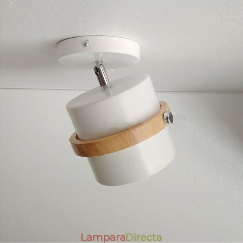 Lámpara de techo cromática con foco redondo Macaron (una luz)