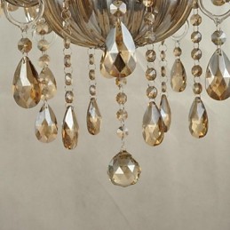 Lámpara de araña de cristal contemporánea moderna