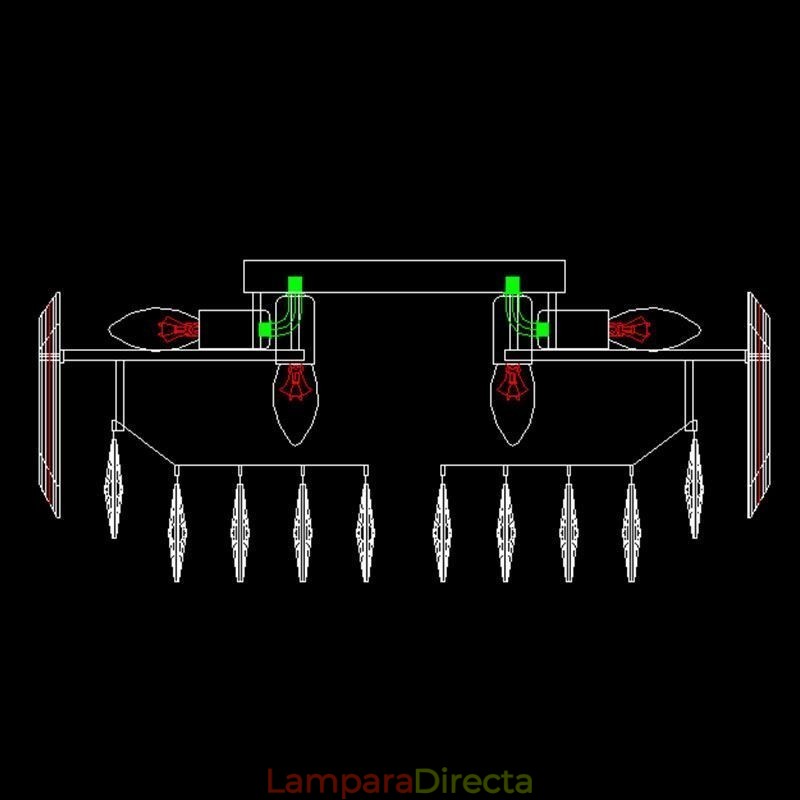 Lámpara de techo de cristal, sencilla, moderna, redonda, empotrada, decorativa.