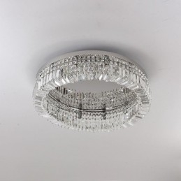 Lámpara de techo moderna y elegante con montaje empotrado de cristal