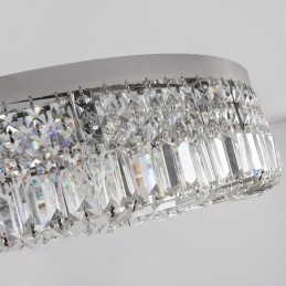 Lámpara de techo moderna y elegante con montaje empotrado de cristal