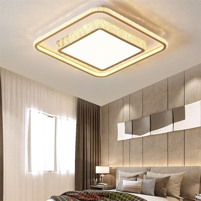 Lámpara de techo de cristal, luz de techo creativa
