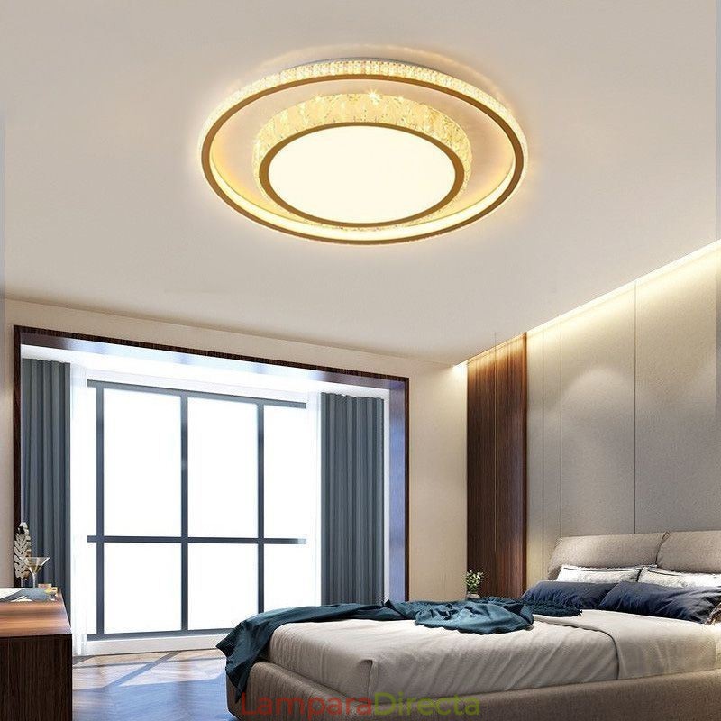 Lámpara de techo de cristal, luz de techo creativa