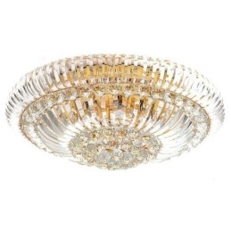 Lámpara de cristal redonda empotrada sencilla y moderna
