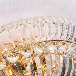 Lámpara de cristal redonda empotrada sencilla y moderna