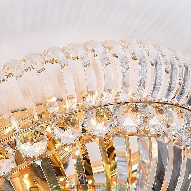 Lámpara de cristal redonda empotrada sencilla y moderna